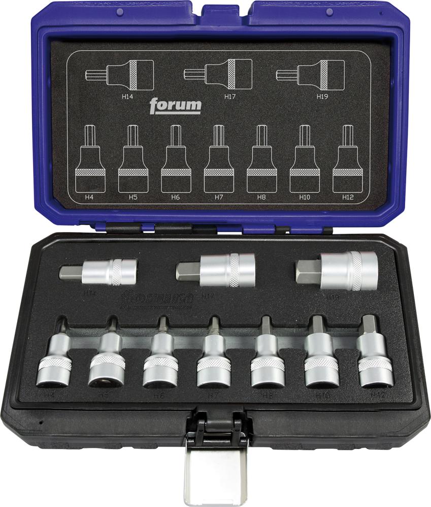 Produktbild von FORUM Einsatz-Garnitur 1/2" 10-teilig 4240611670 4317784922487