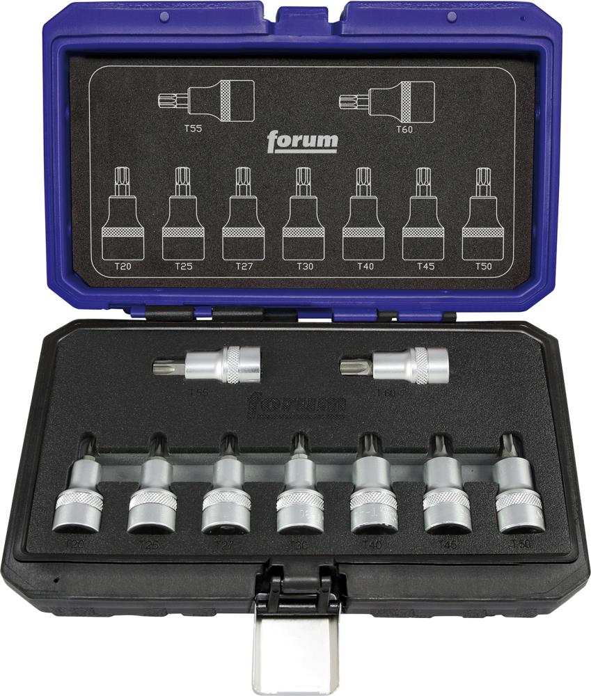 Produktbild von FORUM Einsatz-Garnitur 1/2" 9-teilig T 4240611755 4317784922500