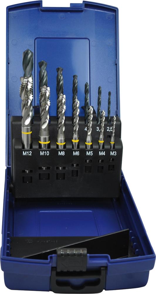 Produktbild von FORUM Maschinengewindebohrer D371C HSSE Set+KL M3-M12 6H GL 4214404263 4317784537087