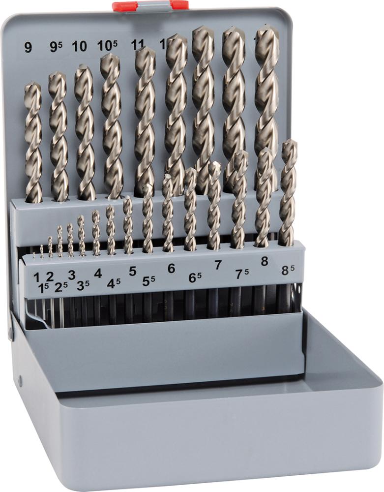 Produktbild von MAYKESTAG Spiralbohrer-Satz D338 HSSE 1-13mm 25-teilig 100625100 9002740195412