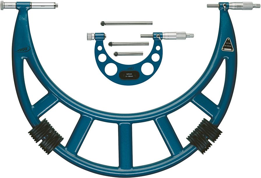 Produktbild von Helios-Preisser Bügelmessschraube mit Einsätzen 100-200mm 819503 4029713223809