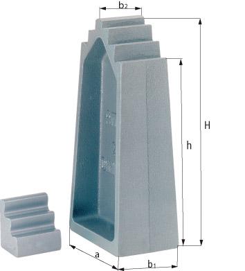 Produktbild von AMF Treppenbock DIN6318 230/192,5-230mm 71407 4020772071400