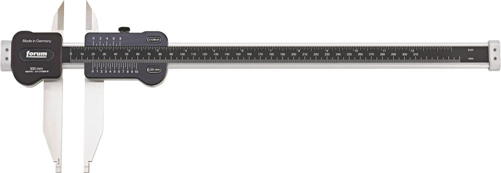 Produktbild von FORUM Aluminium Werkstatt-Messschieber 300mm mit Spitzen 4255111060 4317784941433