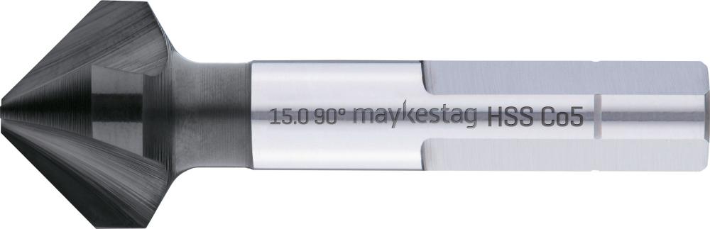 Produktbild von MAYKESTAG Kegelsenker ungleich geteilt 3-Flächenschaft Alunit 6,00 90G HSS-E 238700600100 9002741286010