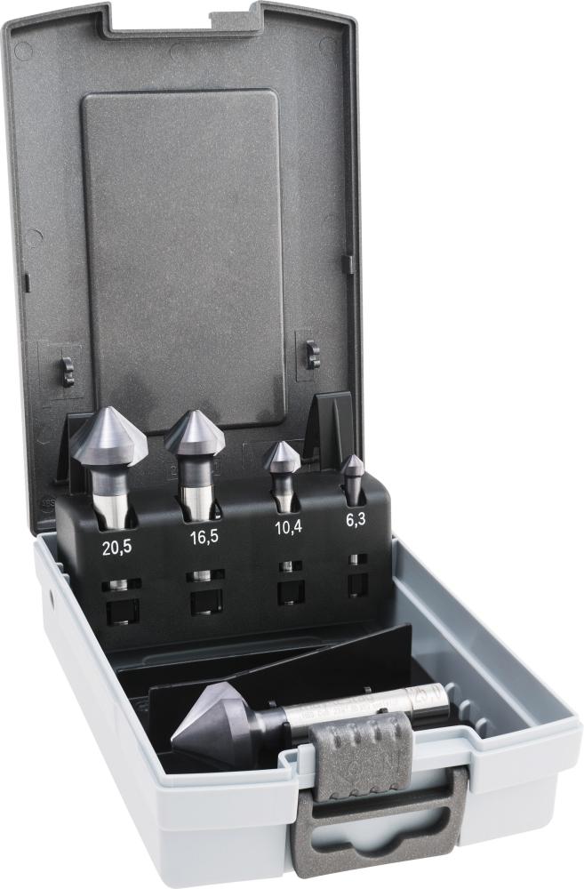 Produktbild von MAYKESTAG Kegelsenker ungleich geteilt Zylinderschaft Alunit 6,30-25 90G HSS-E 239700005100 9002741240265