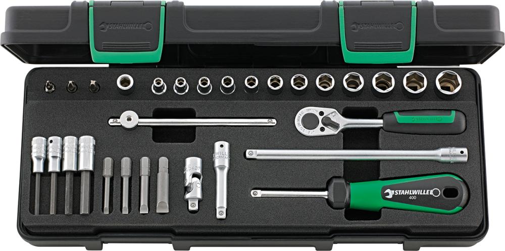 Produktbild von STAHLWILLE Steckschlüssel-Garnitur 1/4" 40/23/7 30-teilig 96011134 4018754260614