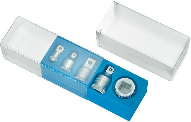 Produktbild von GEDORE Vergrößerungsstück-/Reduzierstück-Satz 1/4" - 3/4" 5-teilig 1729071 4010886840221