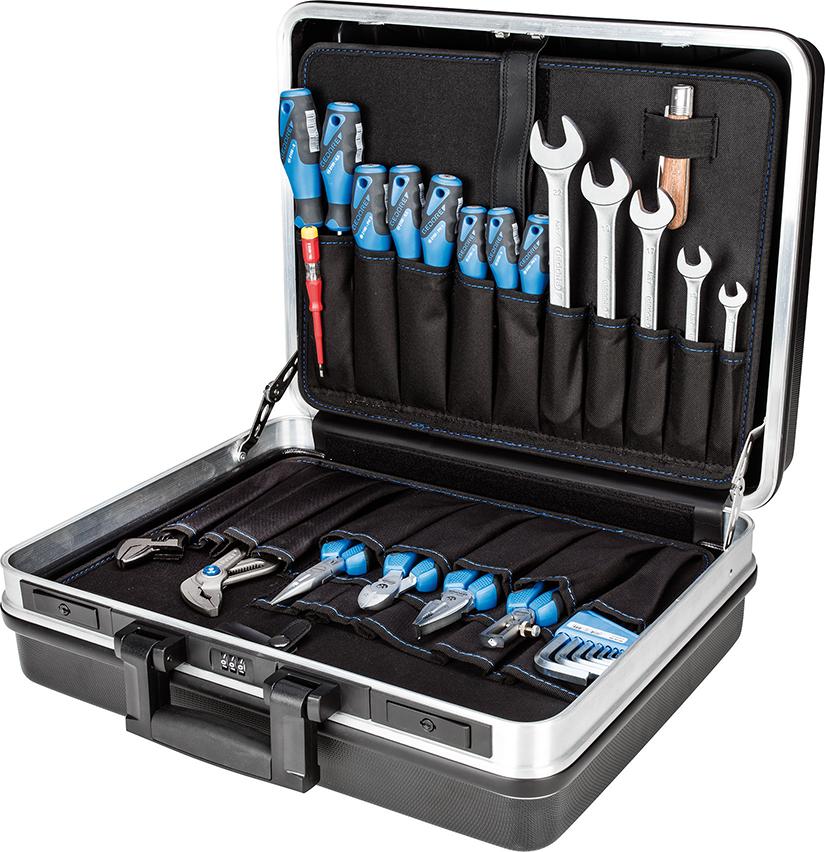 Produktbild von GEDORE Werkzeugsortiment Basic Universal 74-teilig im ABS-Koffer 3082121 4010886950852