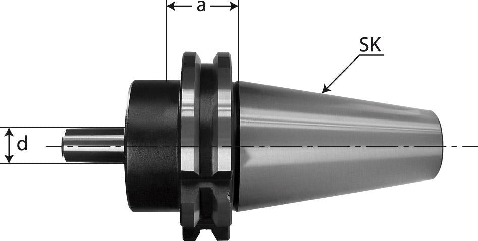 Produktbild von FORTIS Bohrfutteraufnahme DIN69871A SK40-B16 4216413152 4317784717977