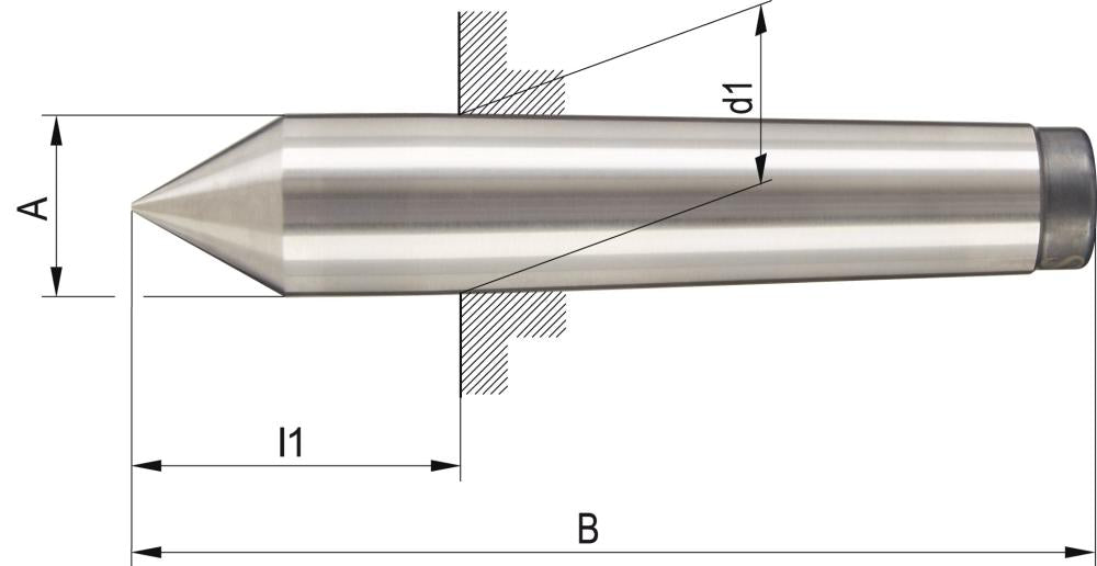 Produktbild von RÖHM Körnerspitze fest MK 4 13712 4019208001043