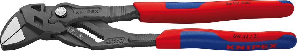 Produktbild von KNIPEX Zangenschlüssel mit 2-Komponenten-Griff 250mm schwarz 86 02 250 4003773082392