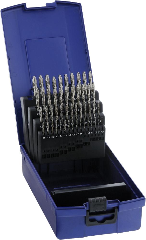 Produktbild von FORUM Spiralbohrer-Satz D338N geschliffen 1-5,9mm HSS 4210518530 4317784951388