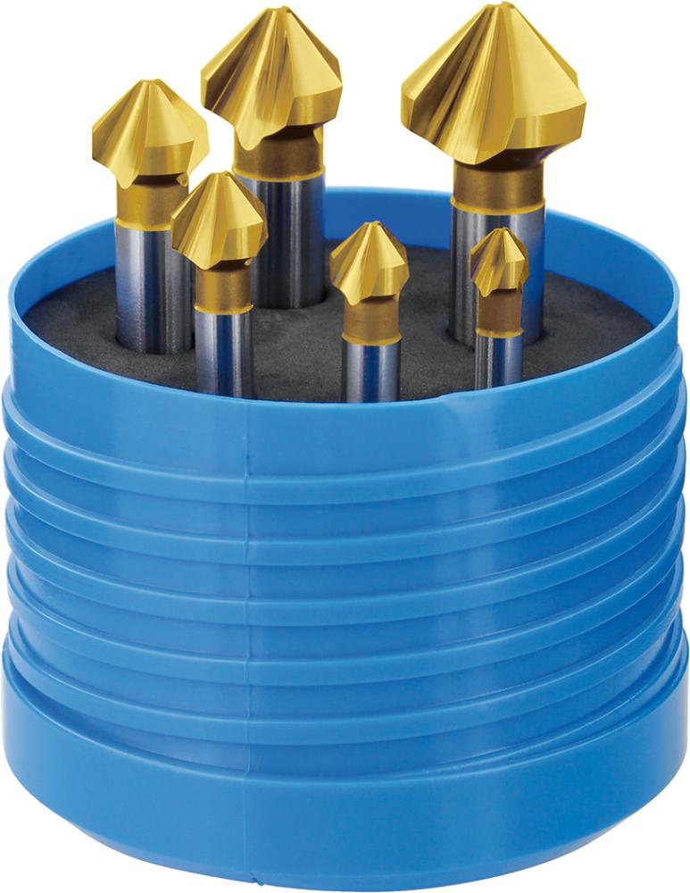 Produktbild von FORUM Kegel- und Entgratsenker-Satz D335CTiN 6,3-20,5mm 90G 4212213100 4317784811651