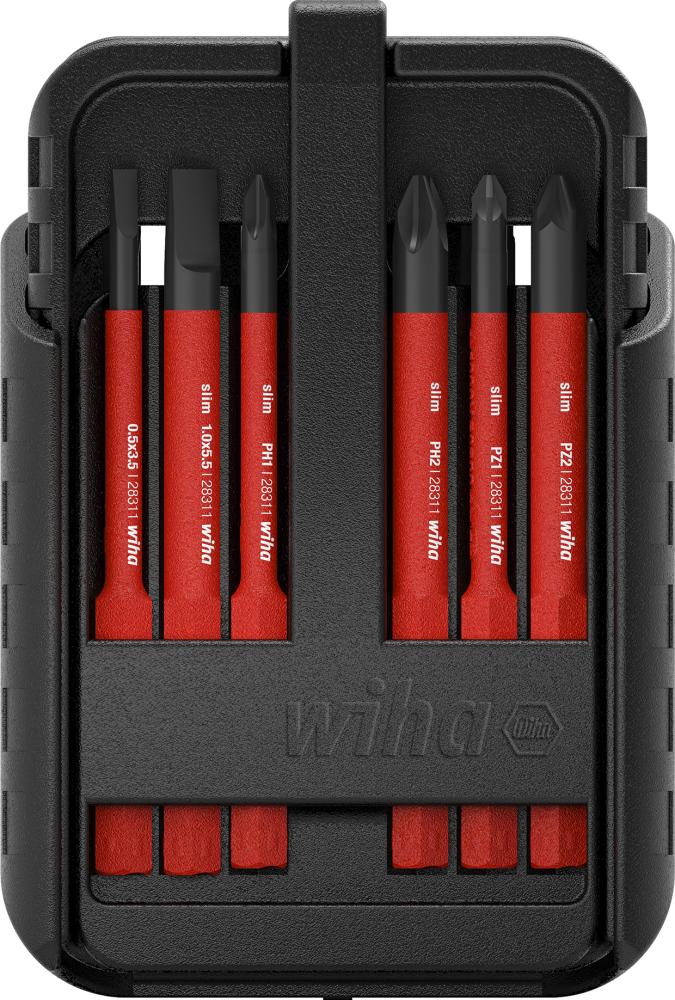 Produktbild von Wiha Wechselklingen-Satz VDE slimBit electric PH PZ XENO Schlitz 12-teilig 43162 4010995431624