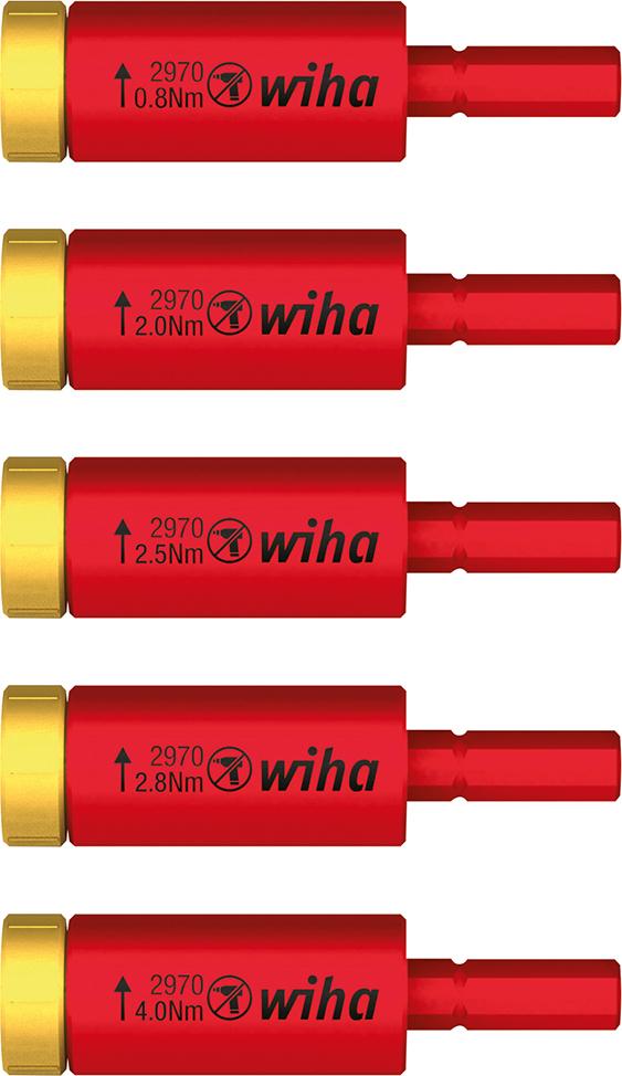 Produktbild von Wiha Drehmoment-Adapter-Satz VDE 5-teilig 41479 4010995414795