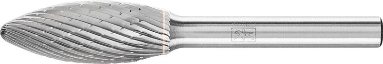 Produktbild von PFERD Frässtift HM Flammenform B 1230 3PLUS 6mm 12x30mm 21103326 4007220046111