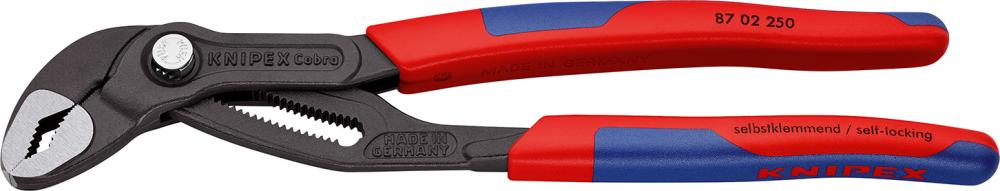 Produktbild von KNIPEX Wapuzange Cobra 250mm mit Mehrkomponenten-Kunststoffgriff 87 02 250 4003773040316