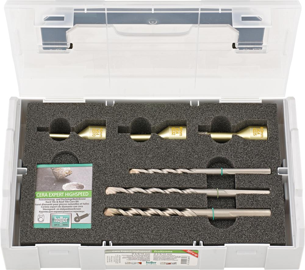 Produktbild von Heller Tools Diamant-Bohrersatz Cera Expert Highspeed 6-teilig 6/8/10mm M14 28816D 4010159288163
