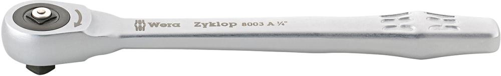 Produktbild von Wera Durchsteck-Knarre 1/4" Zyklop metal push 5004003001 4013288174017