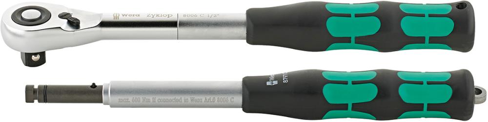 Produktbild von Wera Umschaltknarren-Satz Zyklop Hybrid 1/2" 2-teilig 5004095001 4013288184320