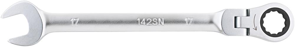 Produktbild von FORUM Maulschlüssel mit Ringratsche 17mm Gelenkkopf 4240404709 4317784953276