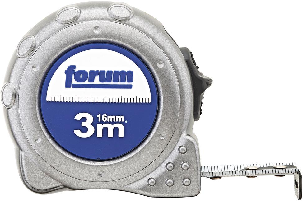 Produktbild von FORUM Taschenbandmaß Stahlband 3m x 16mm 4255703240 4317784919333