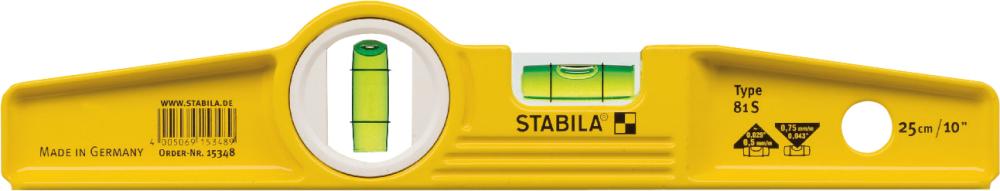Produktbild von STABILA Wasserwaage Torpedo 25cm 81S 2501 4005069025014