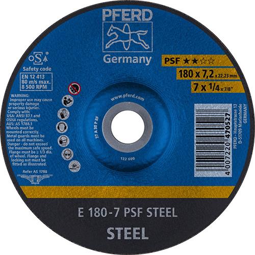Produktbild von PFERD Schruppscheibe gekröpft A30PPS 178x7mm 62017634 4007220470527
