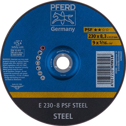 Produktbild von PFERD Schruppscheibe gekröpft A30PPS 230x8mm 62023834 4007220470558