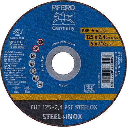 Produktbild von PFERD Trennscheibe gerade A46PPSF-INOX 125x2,4mm 61721122 4007220523049