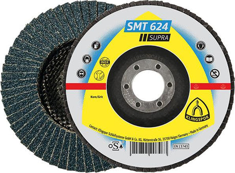 Produktbild von Klingspor Schleifmopteller SMT624 gewölbt 125mm K60 322774 4014855208487