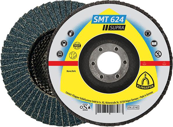 Produktbild von Klingspor Schleifmopteller SMT624 gewölbt 125mm K60 322774 4014855208487