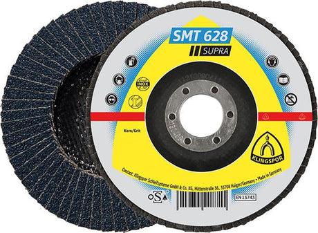 Produktbild von Klingspor Schleifmopteller SMT628 gerade 125mm K60 322798 4014855208739