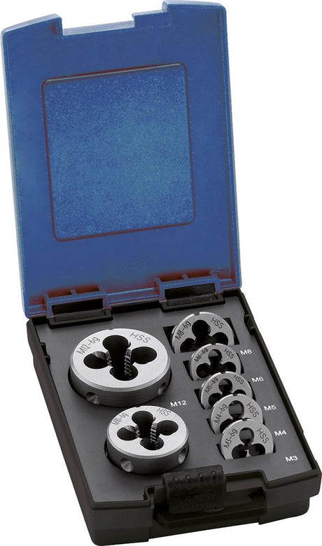 Produktbild von FORUM Schneideisen-Set EN22568 HSS M3-M12 4214601100 4317784967563