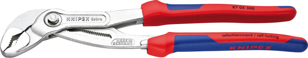 Produktbild von KNIPEX Wasserpumpenzange Cobra mit Mehrkomponenten-Griff 300mm 87 05 300 4003773014126