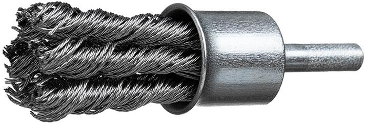 Produktbild von Osborn Pinselbürste Xtreme Stahl 23x29x0,3mm Schaft 6mm gezopft 3906030310 4060246045957