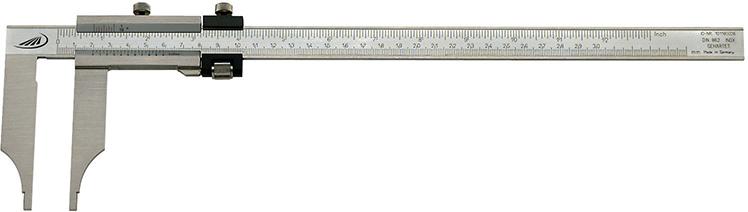 Produktbild von Helios-Preisser Werkstatt-Messschieber ohne Spitzen 300x90mm mit Feinstellung 237503 4029713202736