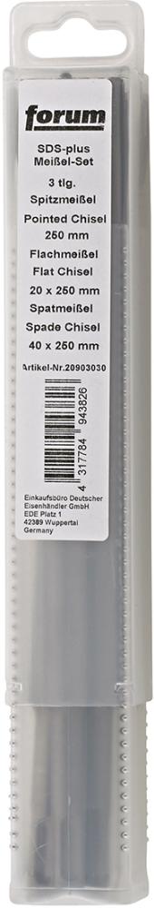 Produktbild von FORUM SDS-Plus-Meißel-Satz 3-teilig 4220903030 4317784943826