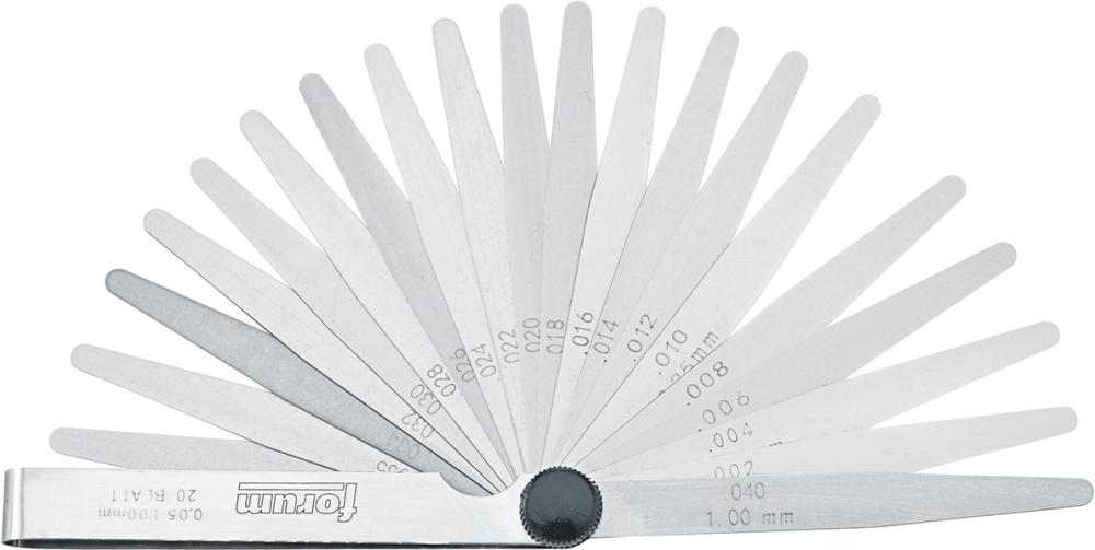 Produktbild von FORUM Fühlerlehre 20 Blatt 0,05-1mm 4252502176 4317784856997