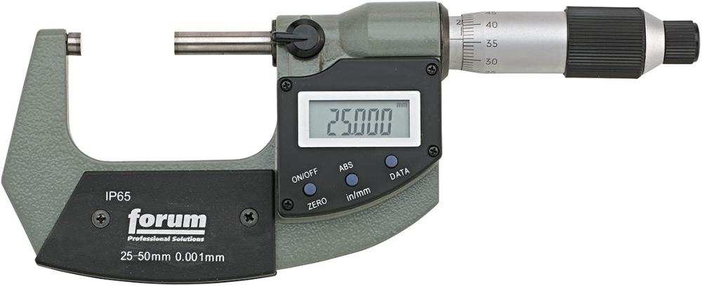 Produktbild von FORUM Digital-Bügelmessschraube IP65 25-50mm 4252906013 4317784941556
