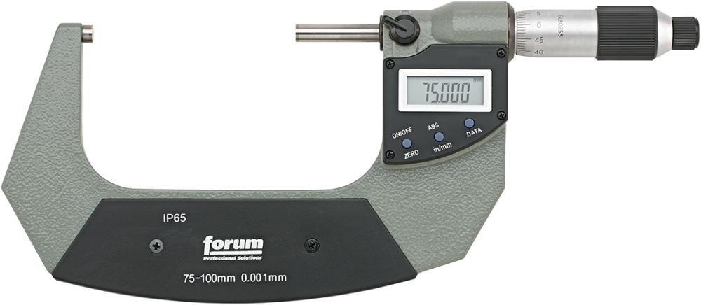 Produktbild von FORUM Digital-Bügelmessschraube IP65 75-100mm 4252906019 4317784941570