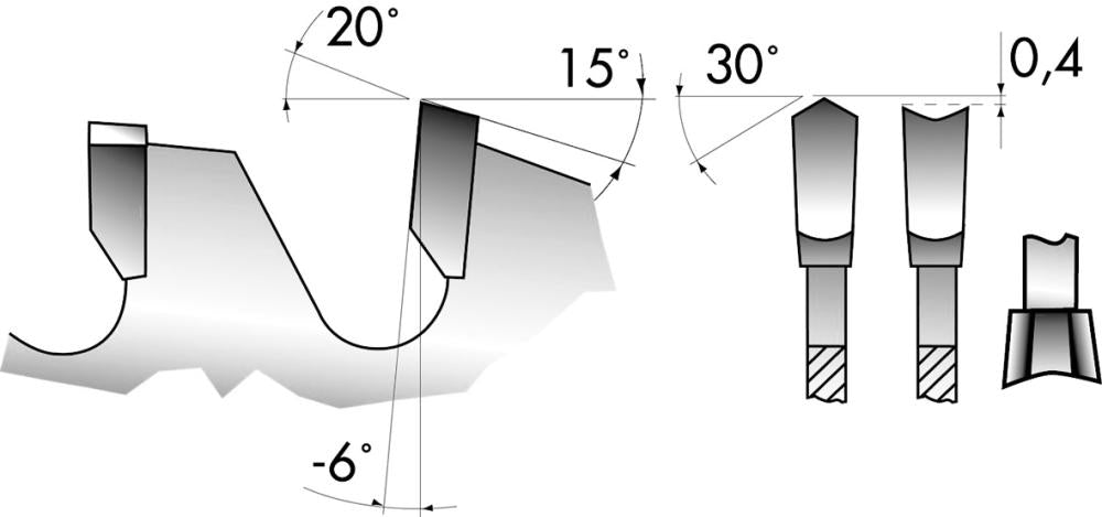 Produktbild von FORUM Kreissägeblatt HW-DH 303X3,2X30-60Z 4222502285 4317784870283