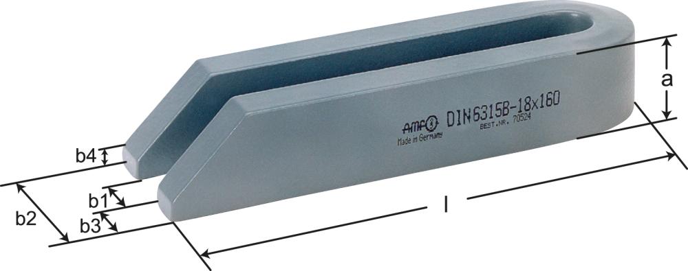 Produktbild von AMF Spanneisen DIN6315B 22x250mm 70565 4020772070564