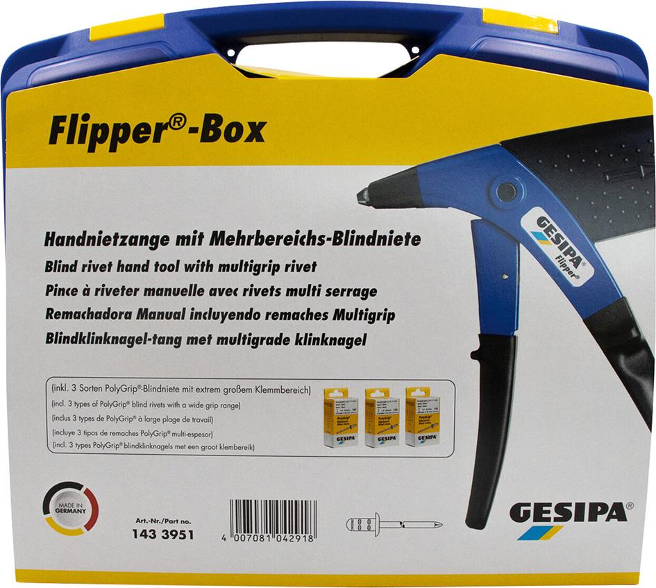 Produktbild von GESIPA Blindniet Zangenbox Flipper PolyGrip 1433951 4007081042918