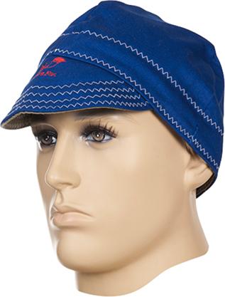 Produktbild von Weldas Schweißermütze Gewebe feuerfest 59 cm blau 23-4515 8718564521313