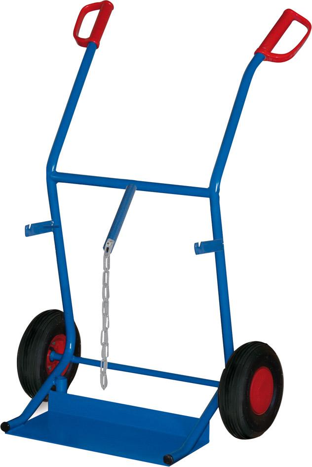 Produktbild von VarioFit Stahlflaschenkarre 100 kg 2x20 l Gummiräder FK-1100 4035694003514