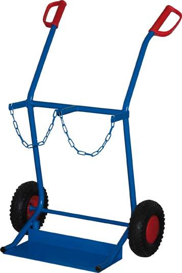 Produktbild von VarioFit Stahlflaschenkarre 150 kg 2x20 l Lufträder FK-1101 4035694003521