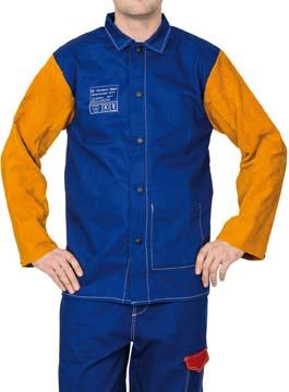Produktbild von Weldas Jacke Gewebe Spaltleder Ärmel Yellow 86cm Größe XL 33-3060XL 8718564521863