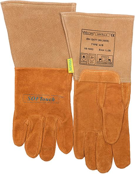 Produktbild von Weldas Schweißerhandschuh (Argon) Nr. 10-1003 Größe M Schweinsleder (1 Paar) 10-1003M 8718564520026