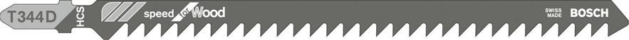 Produktbild von BOSCH Stichsägeblatt T 344 D VE à 5 Stück Speed for Wood 2608633A34 3165140264174